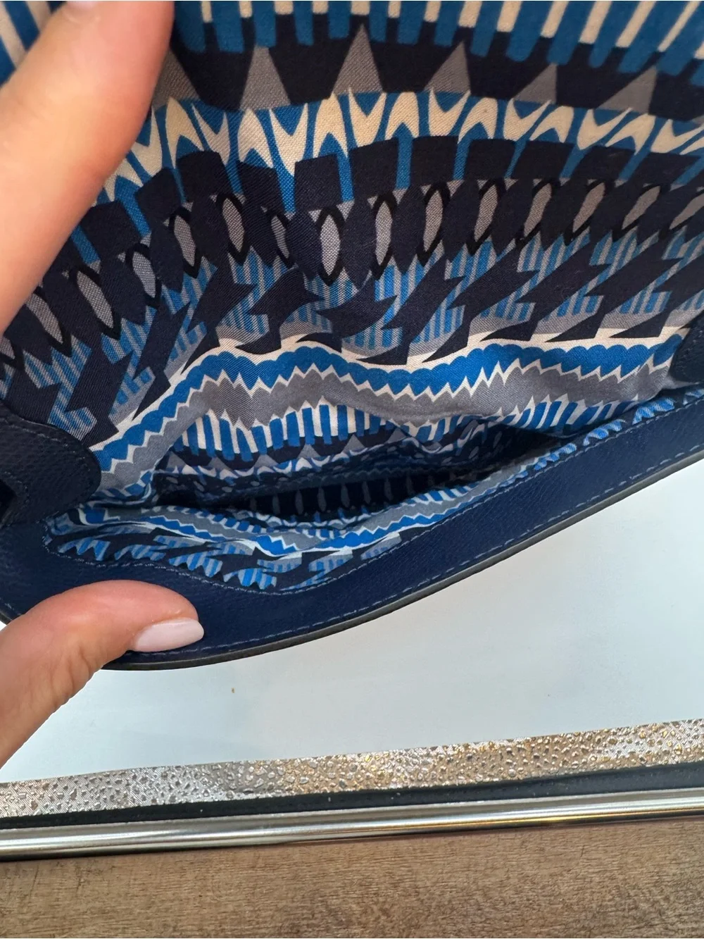 Vera Bradley Navy and Black Crossbody Bag